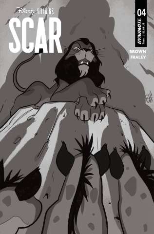 Disney Villains: Scar #4 (7 Copy Henderson B&W Cover)