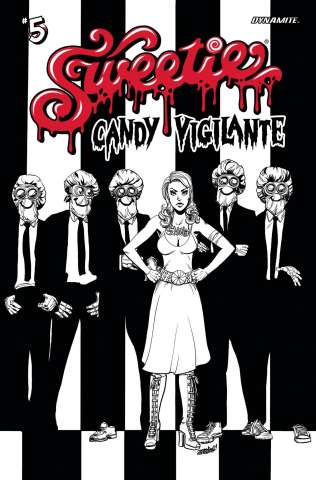 Sweetie: Candy Vigilante #5 (7 Copy Rock Album Line Art Cover)