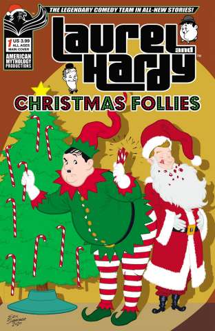 Laurel and Hardy: Christmas Follies #1 (Shanower Cover)