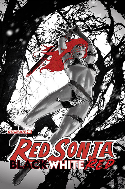 Red Sonja: Black, White, Red #4 (Staggs Cover)