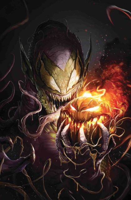 The Amazing Spider-Man #32 (Venomized Green Goblin Cover)