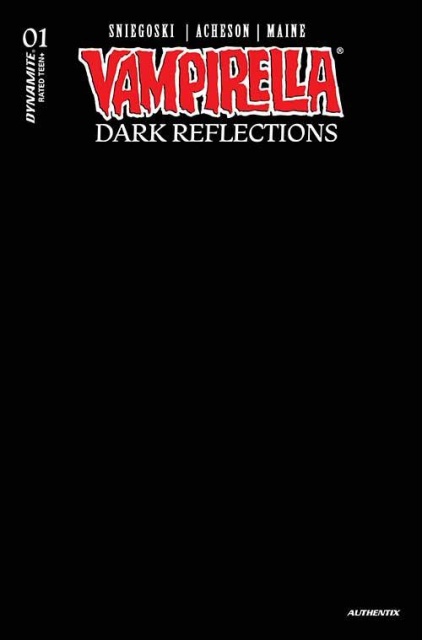 Vampirella: Dark Reflections #1 (Black Blank Cover)