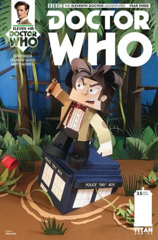 Doctor Who: New Adventures with the Eleventh Doctor, Year Three #5 (Papercraft Cover)