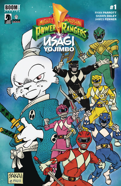 Mighty Morphin Power Rangers / Usagi Yojimbo #1 (Sakai Cover)