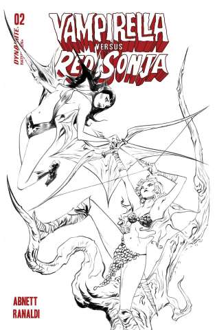 Vampirella vs. Red Sonja #2 (7 Copy Lee B&W Cover)