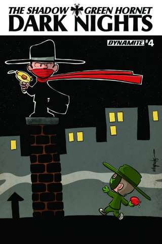 The Shadow / Green Hornet: Dark Nights #4 (Subscription Cover)