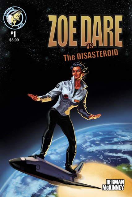 Zoe Dare vs. The Disasteroid #1 (Surf Shuttle Cover)