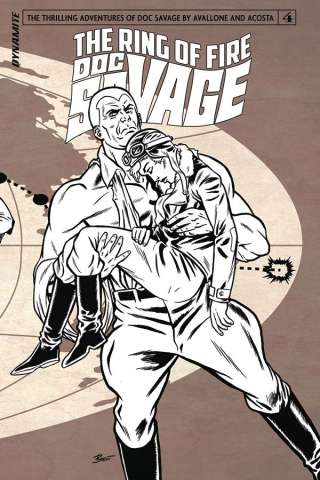 Doc Savage: The Ring of Fire #4 (10 Copy B&W Cover)