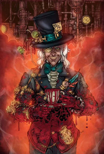 Grimm Fairy Tales: Steampunk Alice in Wonderland (Leister Cover)