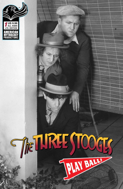 The Three Stooges: Play Ball! #1 (B&W 300 Copy Cover)