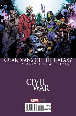 Guardians of the Galaxy #7 (Bagley Civil War Cover)
