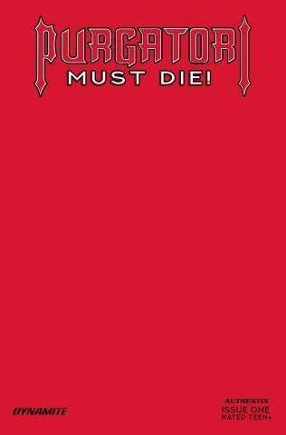 Purgatori Must Die! #1 (Red Blank Authentix Cover)