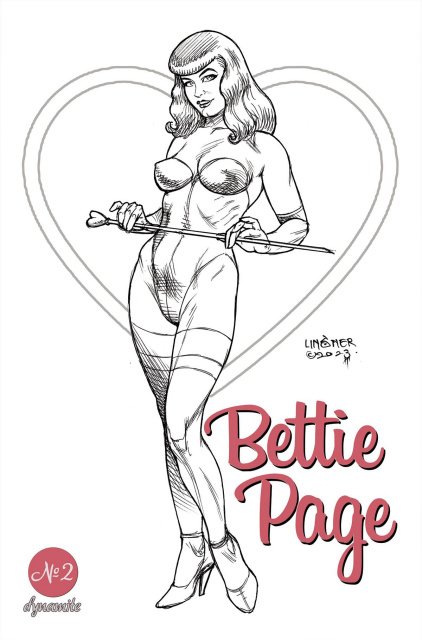Bettie Page #2 (10 Copy Linsner Line Art Cover)