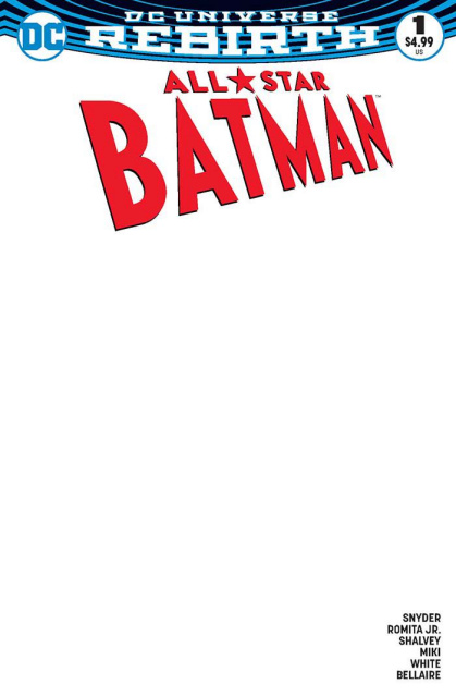All-Star Batman #1 (Blank Cover)