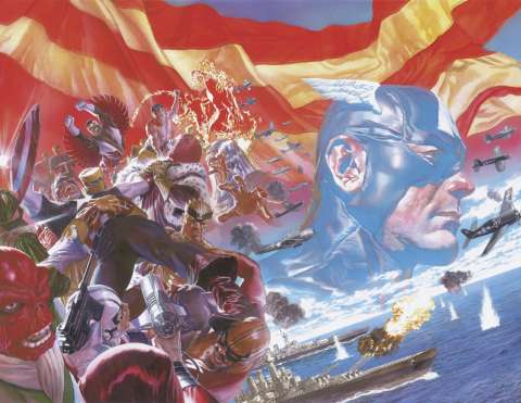 Captain America #1 (Ross Virgin Art Cover)