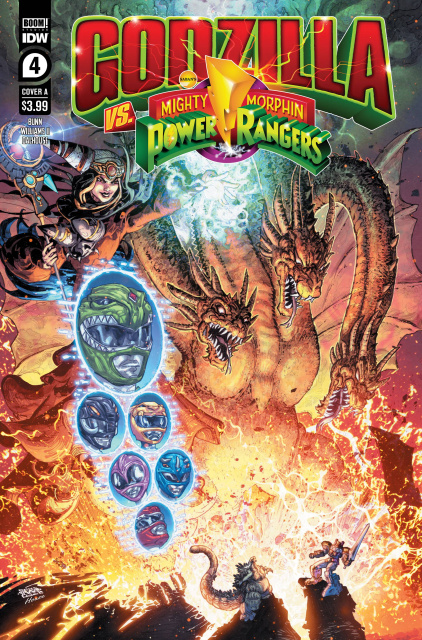 Godzilla vs. Mighty Morphin Power Rangers #4 (Freddie Williams II Cover)