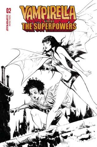 Vampirella vs. The Superpowers #2 (10 Copy Lee Line Art Cover)