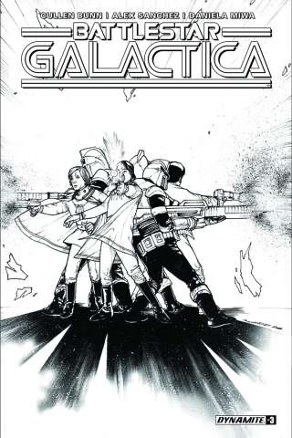 Battlestar Galactica #4 (10 Copy B&W Cover)