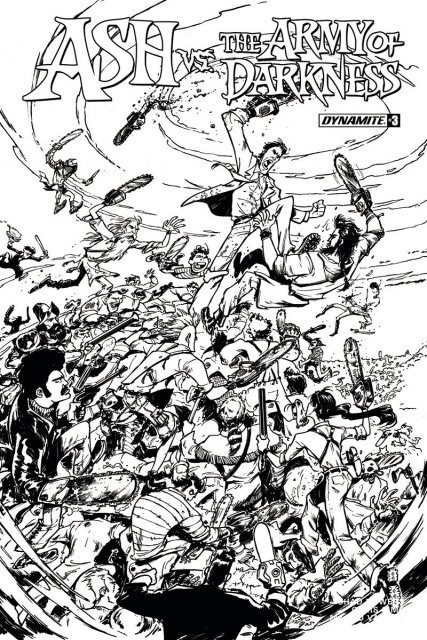 Ash vs. The Army of Darkness #3 (10 Copy Vargas B&W Cover)