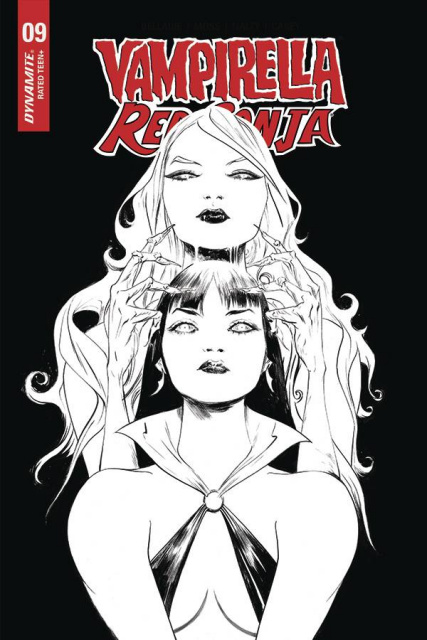 Vampirella / Red Sonja #9 (21 Copy Lee B&W Cover)