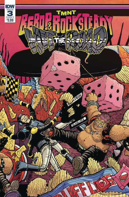 Teenage Mutant Ninja Turtles: Bebop and Rocksteady Hit the Road #3 (Pitarra Cover)