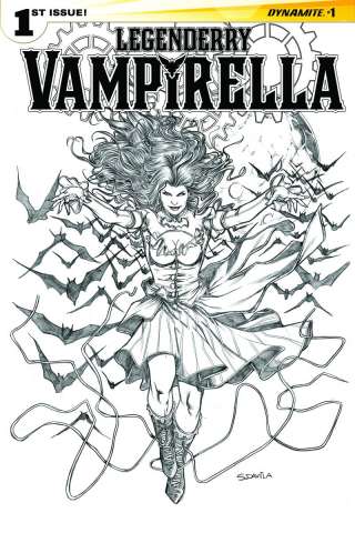 Legenderry: Vampirella #1 (25 Copy Davila B&W Cover)