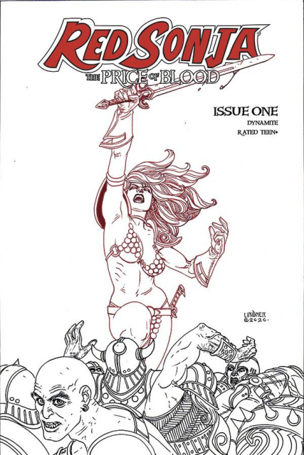 Red Sonja: The Price of Blood #1 (30 Copy Linsner B&W Cover)