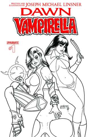 Dawn / Vampirella #1 (10 Copy Linsner B&W Cover)