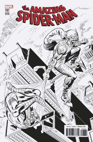 The Amazing Spider-Man #797 (Remastered B&W Cover)