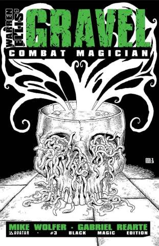Gravel: Combat Magician #3 (Black Magic Cover)