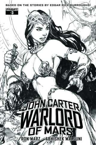 John Carter: Warlord of Mars #3 (20 Copy Benes B&W Cover)