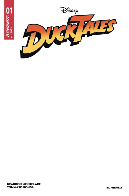 DuckTales #1 (Blank Authentix Cover)