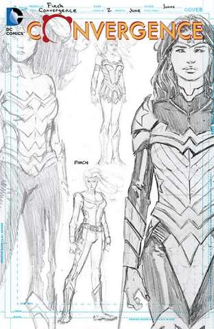 Convergence #2 (Wonder Woman Sketch Cover)