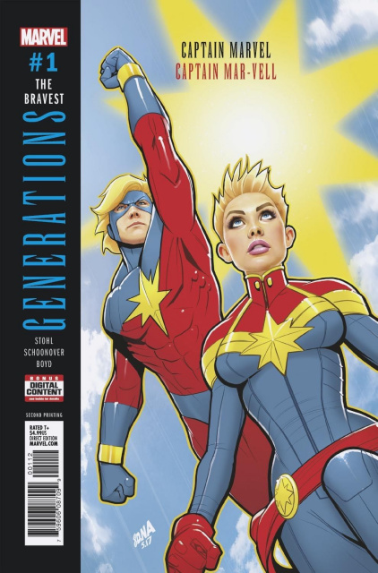 Generations: Captain Marvel & Captain Mar-Vell #1 (2nd Printing Nakayama Cover)