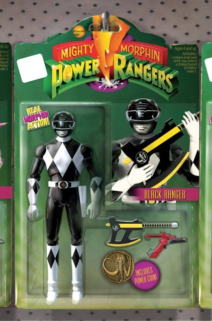 Mighty Morphin Power Rangers #4 (Unlock Action Figure Cover)