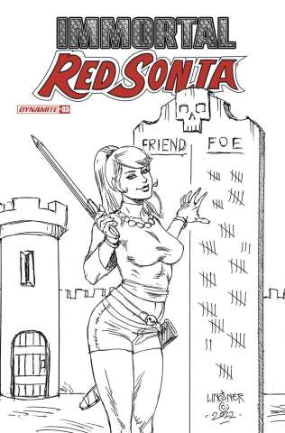Immortal Red Sonja #3 (15 Copy Linsner B&W Cover)