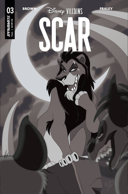 Disney Villains: Scar #3 (10 Copy Forstner B&W Cover)