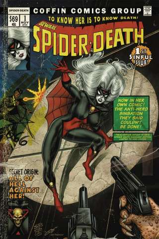 Lady Death: Treacherous Infamy #1 (Spider Death Damaged Cover)
