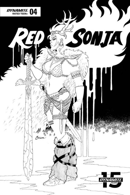 Red Sonja #4 (20 Copy Conner B&W Cover)