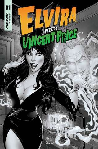 Elvira Meets Vincent Price #1 (40 Copy Royle B&W Cover)