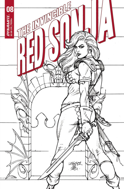 The Invincible Red Sonja #8 (25 Copy Linsner B&W Cover)