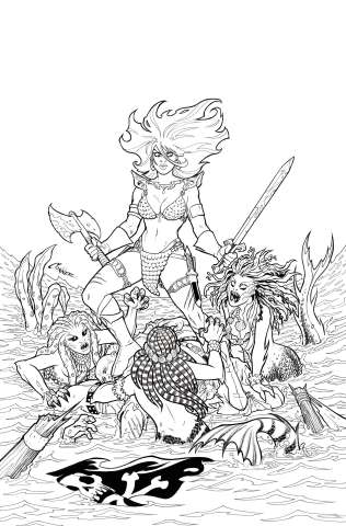 The Invincible Red Sonja #1 (40 Copy Conner Line Art Virgin Cover)