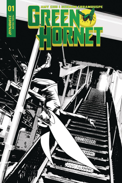 Green Hornet #2 (10 Copy McKone B&W Cover)