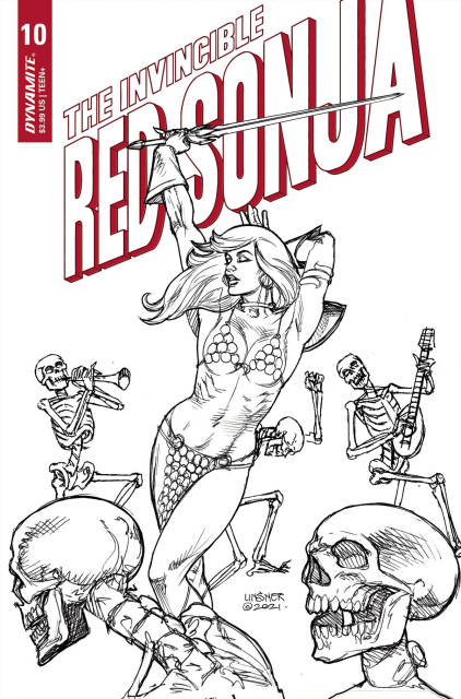 The Invincible Red Sonja #10 (25 Copy Linsner B&W Cover)