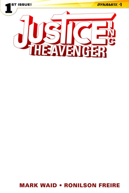 Justice Inc.: The Avenger #1 (Blank Authentix Cover)