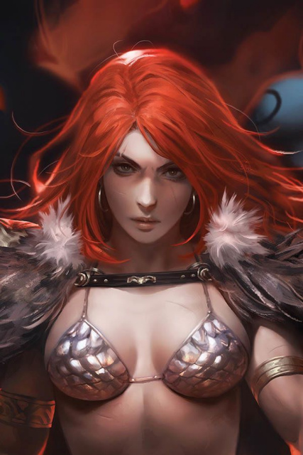 Red Sonja: Age of Chaos #1 (11 Copy Chew Sneak Peek Cover)