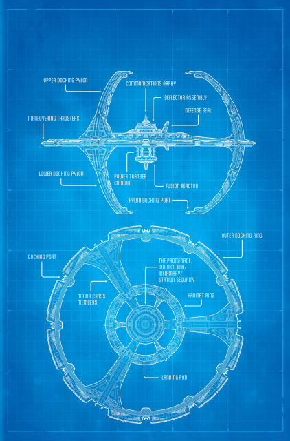 Star Trek: Deep Space Nine - The Dog of War #1 (50 Copy Schematic Full Cover)