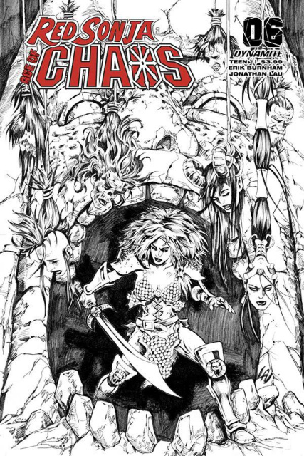 Red Sonja: Age of Chaos #6 (35 Copy Lau B&W Cover)