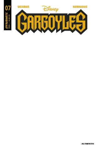 Gargoyles #7 (Blank Authentix Cover)