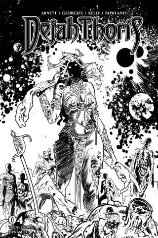Dejah Thoris #4 (50 Copy Gedeon Zombie B&W Cover)